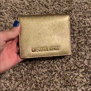 Micheal Kors Gold Wallet